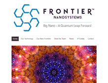 Tablet Screenshot of frontiernano.com